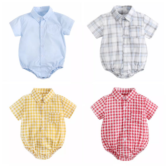 Sanlutoz Cotton Baby Boys Bodysuits: Stylish Summer Fashion for Newborns