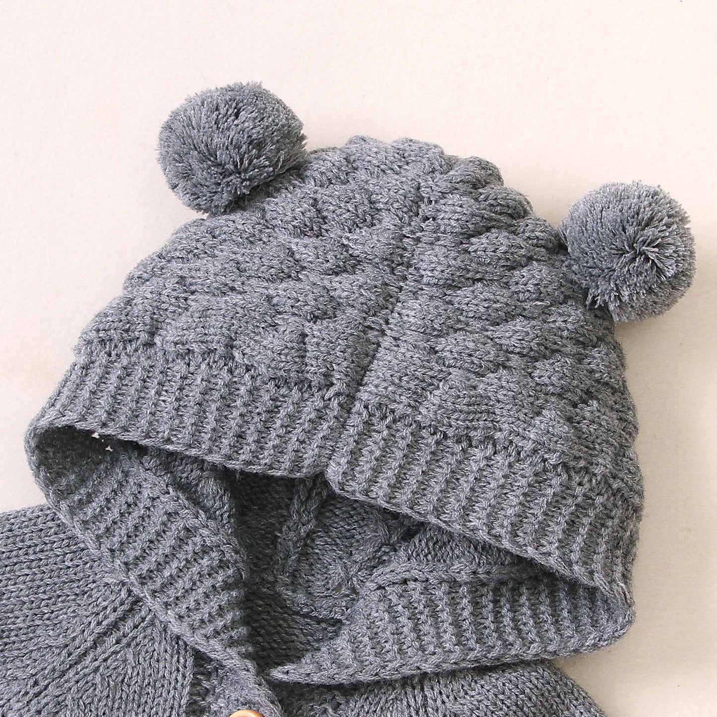 Cozy Hooded Bear Ear Jumpsuits for Babies