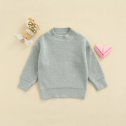 Winter Kids Baby Knitted Sweaters: Cozy Crewneck Pullover