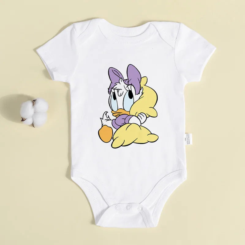 Cute Mickey Minnie Mouse Cotton Bodysuit - Baby Boy & Girl Twin Onesie