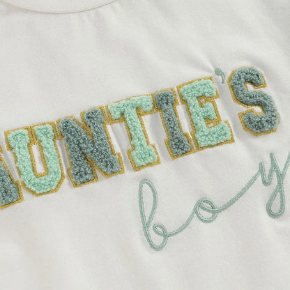 Embroidered Bubble Romper: Perfect for Auntie's Little Darling