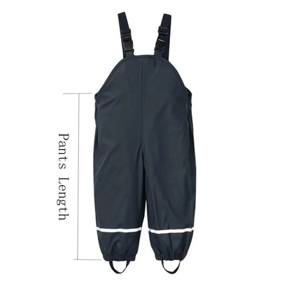 Waterproof Kids' Rain Pants Jumpsuit