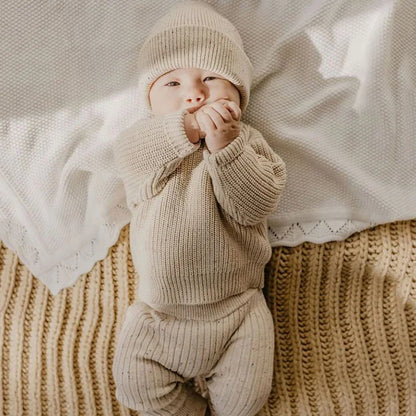 Knitted Baby Sweater - Cozy Autumn/Winter Pullover for Boys and Girls